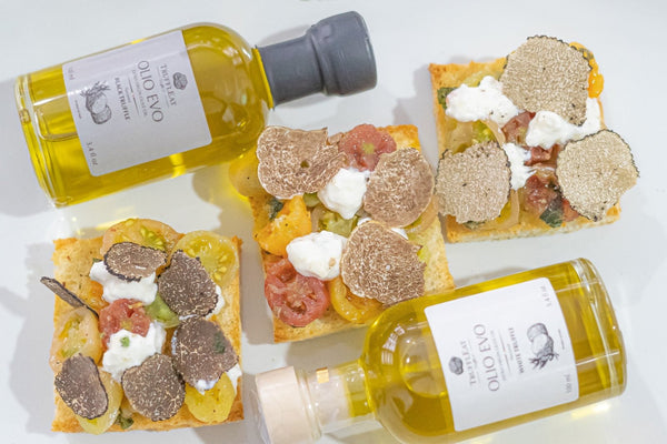 EVO OIL Extra virgin olive oil flavored with white truffle